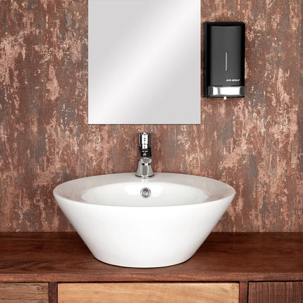 AIR-WOLF | Soap & Disinfectant Dispenser – Wall Mounted - Manual - 800 ml - Stainless - Black - H 208 mm