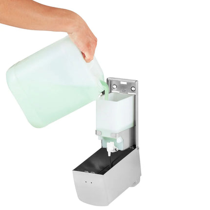 AIR-WOLF | Soap & Disinfectant Dispenser – Wall Mounted - Manual - 800 ml - Stainless - Stainless Steel - 102×124×208 mm
