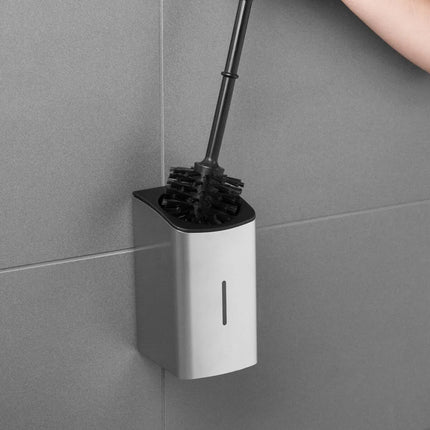 AIR-WOLF | Wall Mounted Toilet Brush Holder – Brushed Stainless Steel