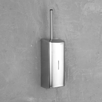 AIR-WOLF | Wall Mounted Toilet Brush Holder – Closed Front, Removable Liner, Fixings Included