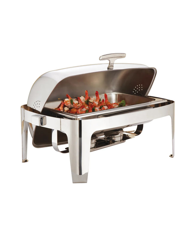 American Metalcraft ADAGIORT26 Full Size Chafer w/ Roll-top Lid & Chafing Fuel Heat