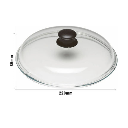 BALLARINI | Universal Glass Pan Lid Ø 20 cm – domed - dishwasher-safe - heat-resistant knob