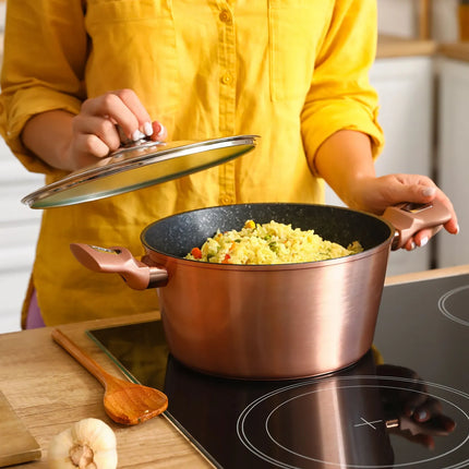 BALLARINI | Universal Glass Pan Lid Ø 20 cm – domed - dishwasher-safe - heat-resistant knob