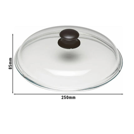BALLARINI | Universal Glass Pan Lid Ø 23 cm – domed - dishwasher-safe - heat-resistant knob