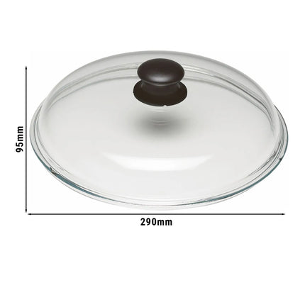 BALLARINI | Universal Glass Pan Lid Ø 28 cm – domed - dishwasher-safe - heat-resistant knob