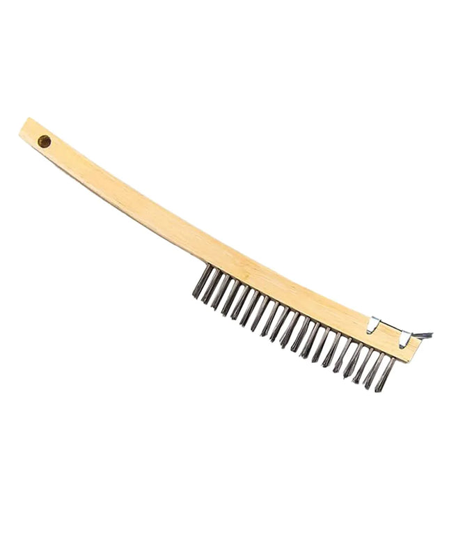 Bàn Chải Thép Cán Gỗ American Metalcraft 1347 Lông Thép Cứng