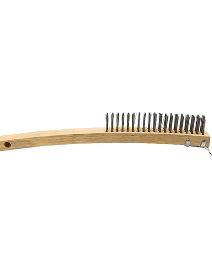 Bàn Chải Thép Cán Gỗ American Metalcraft 1347 Lông Thép Cứng