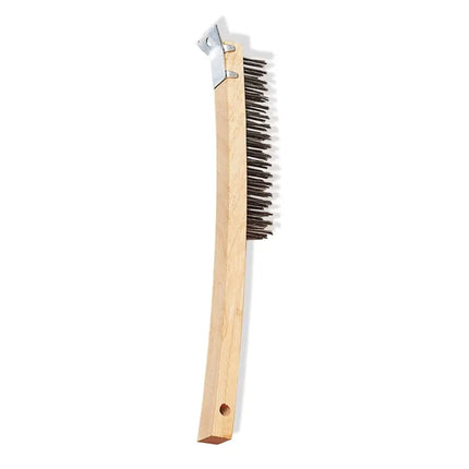 Bàn Chải Thép Cán Gỗ American Metalcraft 1347 Lông Thép Cứng