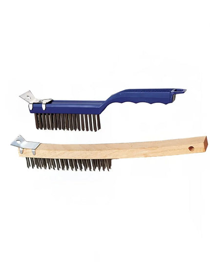 Bàn Chải Thép Cán Gỗ American Metalcraft 1347 Lông Thép Cứng