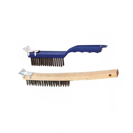 Bàn Chải Thép Cán Gỗ American Metalcraft 1347 Lông Thép Cứng
