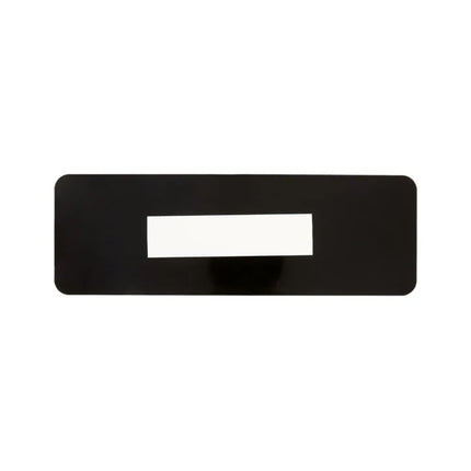Bảng Hiệu 'Không Thanh Toán Bằng Séc' Vollrath 4520 7.6 x 22.9 cm, Chữ Trắng Nền Đen