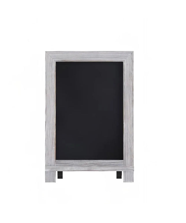 Bảng Hiệu Phấn Có Chân Flash Furniture 10-HFKHD-GDIS-CRE8-022315-GG - Bộ 10 Cái, Rộng 24.1 cm x Cao 35.6 cm, Khung Gỗ Thông, Màu Trắng