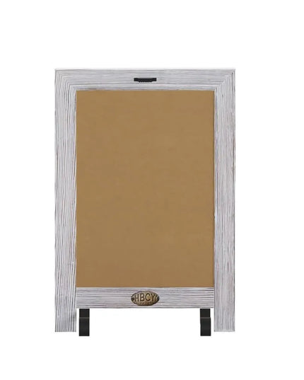 Bảng Hiệu Phấn Có Chân Flash Furniture 10-HFKHD-GDIS-CRE8-022315-GG - Bộ 10 Cái, Rộng 24.1 cm x Cao 35.6 cm, Khung Gỗ Thông, Màu Trắng