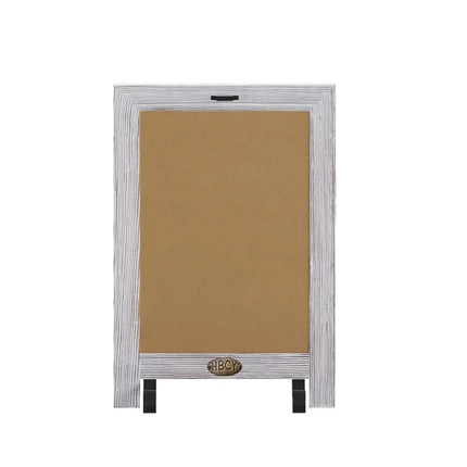 Bảng Hiệu Phấn Có Chân Flash Furniture 10-HFKHD-GDIS-CRE8-022315-GG - Bộ 10 Cái, Rộng 24.1 cm x Cao 35.6 cm, Khung Gỗ Thông, Màu Trắng