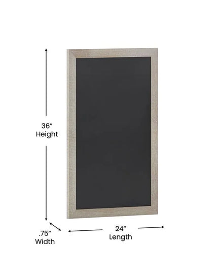Bảng Hiệu Phấn Treo Tường Flash Furniture HGWA-6GD-CRE8-264315-GG - 61cm Rộng x 91.4cm Cao, Khung Gỗ Thông