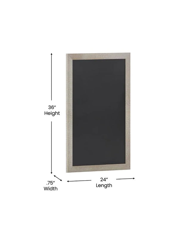 Bảng Hiệu Phấn Treo Tường Flash Furniture HGWA-6GD-CRE8-264315-GG - 61cm Rộng x 91.4cm Cao, Khung Gỗ Thông