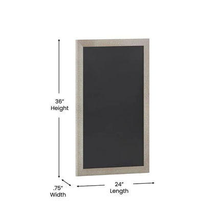 Bảng Hiệu Phấn Treo Tường Flash Furniture HGWA-6GD-CRE8-264315-GG - 61cm Rộng x 91.4cm Cao, Khung Gỗ Thông