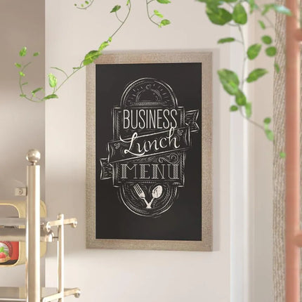 Bảng Hiệu Phấn Treo Tường Flash Furniture HGWA-6GD-CRE8-264315-GG - 61cm Rộng x 91.4cm Cao, Khung Gỗ Thông
