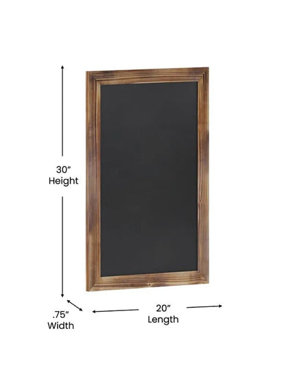 Bảng Hiệu Phấn Treo Tường Flash Furniture HGWA-GDIS-CRE8-462315-GG - 50.8cm Rộng x 76.2cm Cao, Khung Gỗ Thông, Màu Nâu