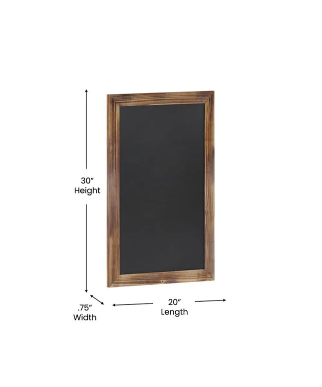 Bảng Hiệu Phấn Treo Tường Flash Furniture HGWA-GDIS-CRE8-462315-GG - 50.8cm Rộng x 76.2cm Cao, Khung Gỗ Thông, Màu Nâu