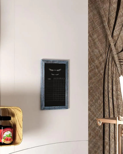 Bảng Hiệu Phấn Treo Tường Flash Furniture HGWA-GDIS-CRE8-562315-GG - Rộng 27.9cm x Cao 43.2cm, Khung Gỗ Thông, Xanh Mộc Mạc