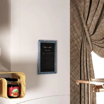 Bảng Hiệu Phấn Treo Tường Flash Furniture HGWA-GDIS-CRE8-562315-GG - Rộng 27.9cm x Cao 43.2cm, Khung Gỗ Thông, Xanh Mộc Mạc