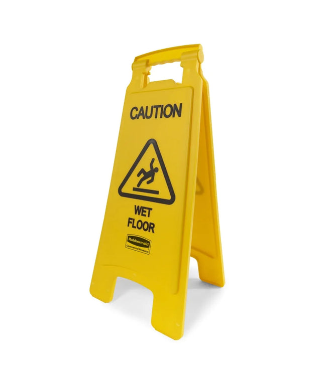Bảng Hiệu Sàn 2 Mặt Rubbermaid FG611277YEL - "Caution Wet Floor", Vàng