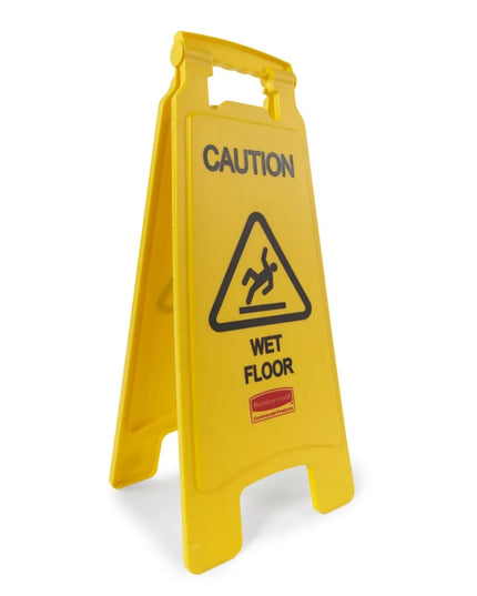 Bảng Hiệu Sàn 2 Mặt Rubbermaid FG611277YEL - "Caution Wet Floor", Vàng