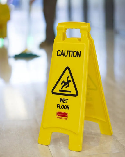 Bảng Hiệu Sàn 2 Mặt Rubbermaid FG611277YEL - "Caution Wet Floor", Vàng