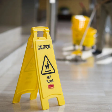 Bảng Hiệu Sàn 2 Mặt Rubbermaid FG611277YEL - "Caution Wet Floor", Vàng