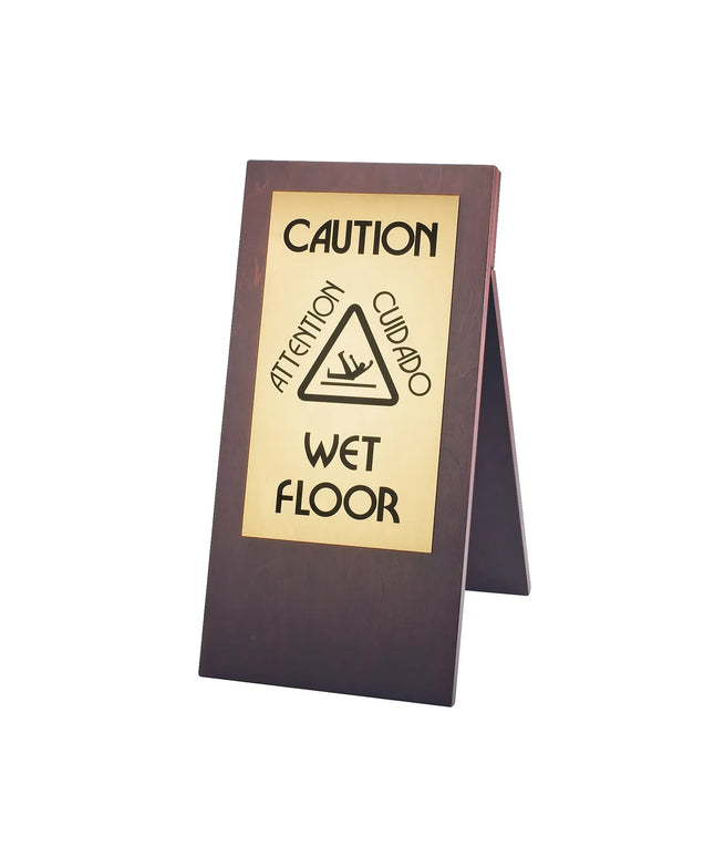 Bảng Hiệu Sàn Ướt Bằng Tre Cal-Mil 852-52, 30.5 x 44.5 x 55.9cm