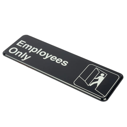 Bảng Hiệu Tablecraft 1002045.2 cmEmployees Only" - 7.6cm x 22.9cm, Mặt Sau Keo Dán