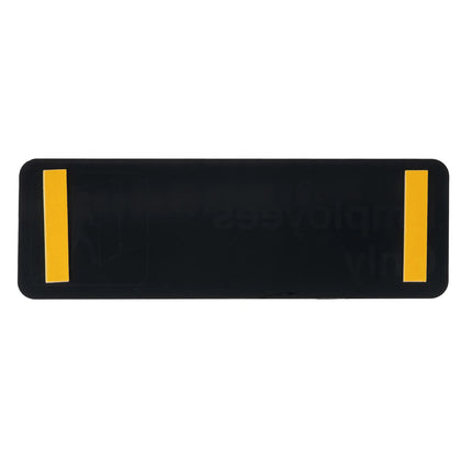 Bảng Hiệu Tablecraft 1002045.2 cmEmployees Only" - 7.6cm x 22.9cm, Mặt Sau Keo Dán
