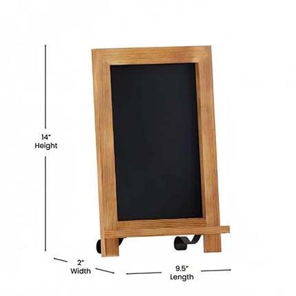 Bảng Phấn Có Chân Flash Furniture 10-HFKHD-GDIS-CRE8-122315-GG - Bộ 10 Cái, Rộng 24.1 cm x Cao 35.6 cm, Khung Gỗ Thông, Màu Nâu