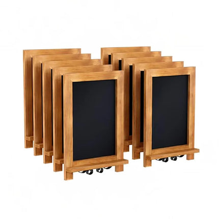 Bảng Phấn Có Chân Flash Furniture 10-HFKHD-GDIS-CRE8-122315-GG - Bộ 10 Cái, Rộng 24.1 cm x Cao 35.6 cm, Khung Gỗ Thông, Màu Nâu