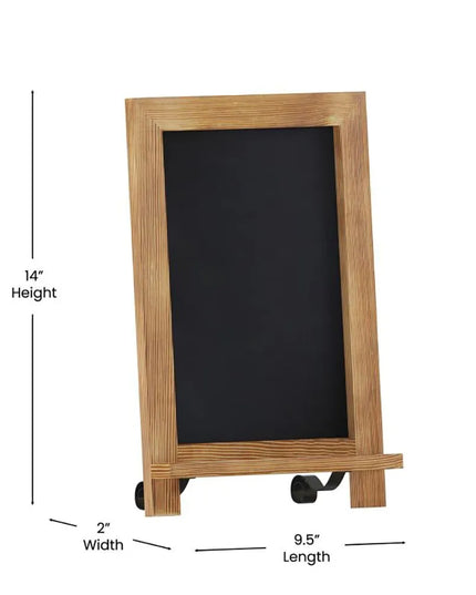 Bảng Phấn Có Chân Flash Furniture HFKHD-GDIS-CRE8-122315-GG - 24.1 cm Rộng x 35.6 cm Cao, Khung Gỗ Thông, Nâu