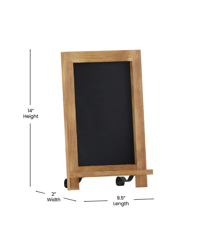 Bảng Phấn Có Chân Flash Furniture HFKHD-GDIS-CRE8-122315-GG - 24.1 cm Rộng x 35.6 cm Cao, Khung Gỗ Thông, Nâu