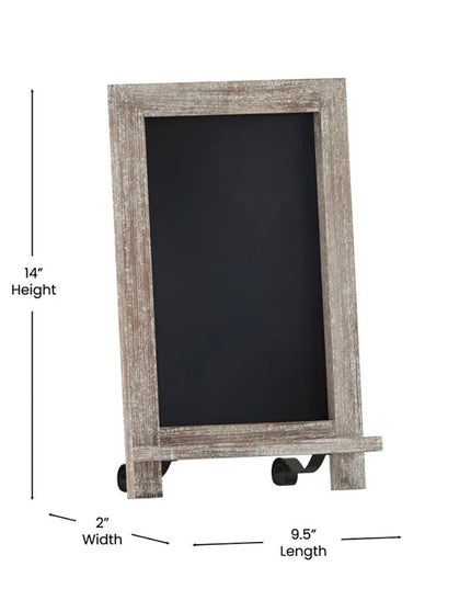 Bảng Phấn Flash Furniture HFKHD-GDI-CRE8-322315-GG Kèm Chân Đứng - 24.1 cm x 35.6 cm, Khung Gỗ Thông, Màu Nâu