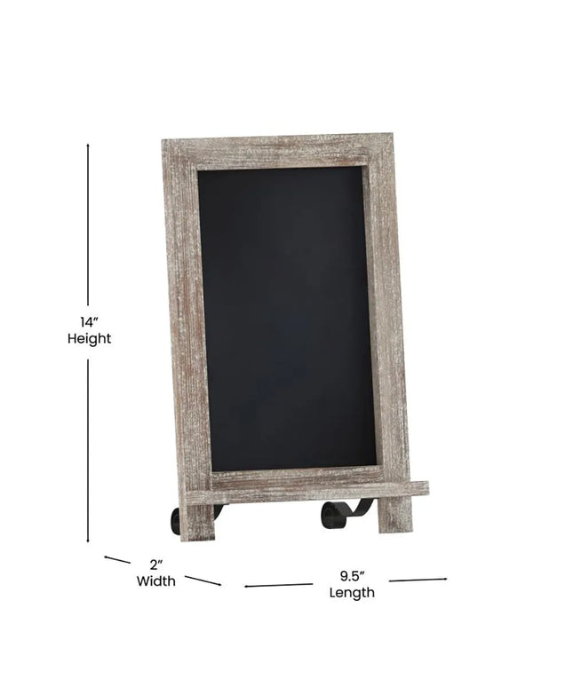 Bảng Phấn Flash Furniture HFKHD-GDI-CRE8-322315-GG Kèm Chân Đứng - 24.1 cm x 35.6 cm, Khung Gỗ Thông, Màu Nâu