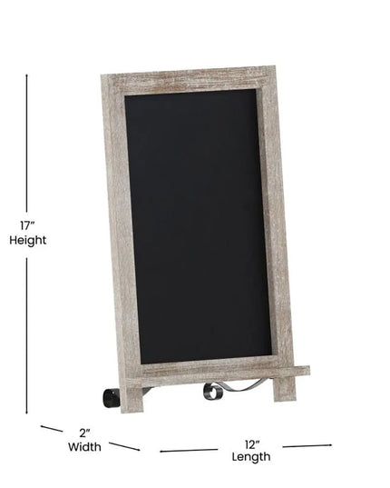 Bảng Phấn Flash Furniture HFKHD-GDI-CRE8-822315-GG Kèm Chân Đứng - 30.5 cm x 43.2 cm, Khung Gỗ Thông