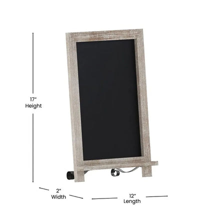 Bảng Phấn Flash Furniture HFKHD-GDI-CRE8-822315-GG Kèm Chân Đứng - 30.5 cm x 43.2 cm, Khung Gỗ Thông