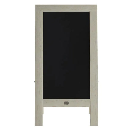 Bảng Phấn Hai Mặt Từ Tính Flash Furniture HGWA-GDI-CRE8-454315-GG Kèm Giá Đỡ - 50.8 x 101.6 cm, Gỗ Thông, Màu Trắng Vintage