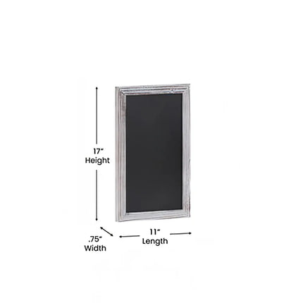 Bảng Phấn Treo Tường Flash Furniture 10-HGWA-GDIS-CRE8-662315-GG - Bộ 10 Cái, 27.9 x 43.2 cm, Khung Gỗ Thông, Màu Trắng