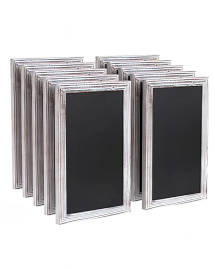 Bảng Phấn Treo Tường Flash Furniture 10-HGWA-GDIS-CRE8-662315-GG - Bộ 10 Cái, 27.9 x 43.2 cm, Khung Gỗ Thông, Màu Trắng
