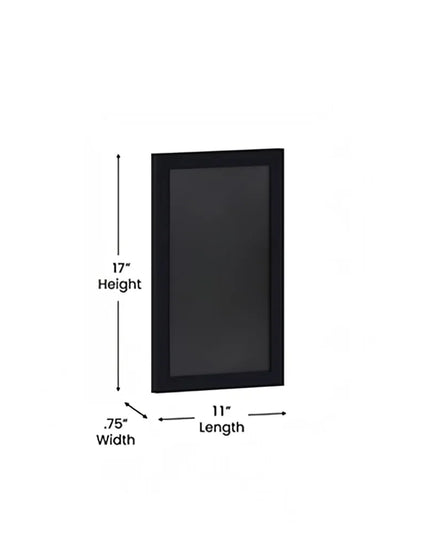 Bảng Phấn Treo Tường Flash Furniture 10-HGWA-GDIS-CRE8-862315-GG - Bộ 10 Cái, Rộng 27.9 cm x Cao 43.2 cm, Khung Gỗ Thông, Màu Đen
