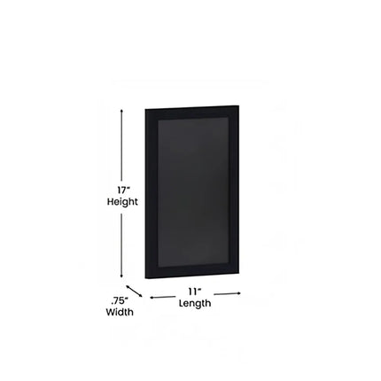 Bảng Phấn Treo Tường Flash Furniture 10-HGWA-GDIS-CRE8-862315-GG - Bộ 10 Cái, Rộng 27.9 cm x Cao 43.2 cm, Khung Gỗ Thông, Màu Đen