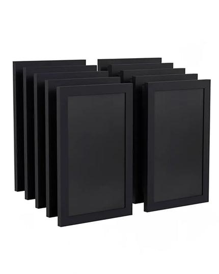 Bảng Phấn Treo Tường Flash Furniture 10-HGWA-GDIS-CRE8-862315-GG - Bộ 10 Cái, Rộng 27.9 cm x Cao 43.2 cm, Khung Gỗ Thông, Màu Đen