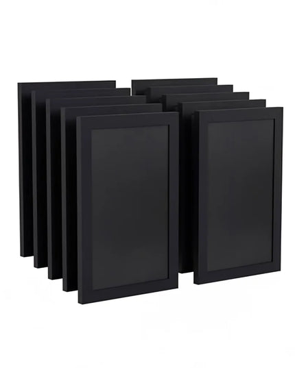 Bảng Phấn Treo Tường Flash Furniture 10-HGWA-GDIS-CRE8-862315-GG - Bộ 10 Cái, Rộng 27.9 cm x Cao 43.2 cm, Khung Gỗ Thông, Màu Đen