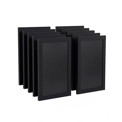 Bảng Phấn Treo Tường Flash Furniture 10-HGWA-GDIS-CRE8-862315-GG - Bộ 10 Cái, Rộng 27.9 cm x Cao 43.2 cm, Khung Gỗ Thông, Màu Đen