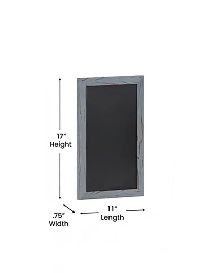 Bảng Phấn Treo Tường Flash Furniture 10-HGWA-GDIS-CRE8-962315-GG - Bộ 10 Cái, Rộng 27.9 cm x Cao 43.2 cm, Khung Gỗ Thông, Màu Xám Mộc